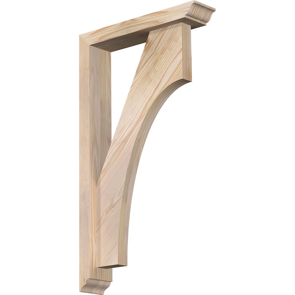 Ekena Millwork Westlake Traditional Smooth Bracket w/ Offset Brace, Douglas Fir, 3 1/2"W x 16"D x 28"H BKT0402X16X28WTL01SDF - main